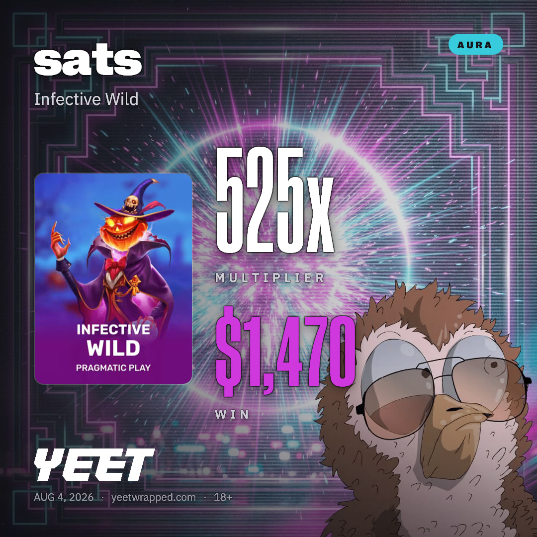 sats hit 525x on Infective Wild