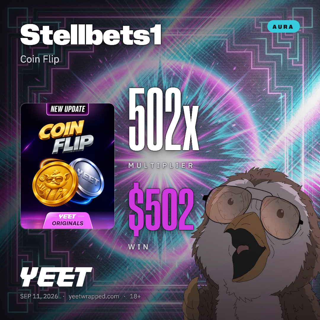 Stellbets1 hit 501.8x on Coin Flip