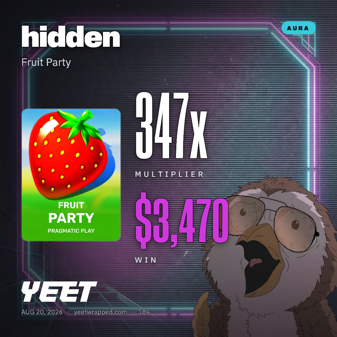 hidden hit 346.9x on Fruit Party