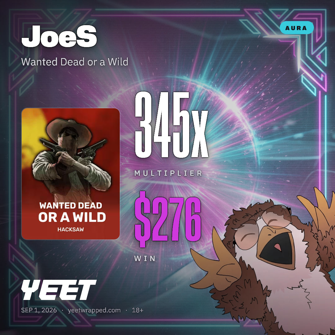 JoeS hit 345x on Wanted Dead or a Wild