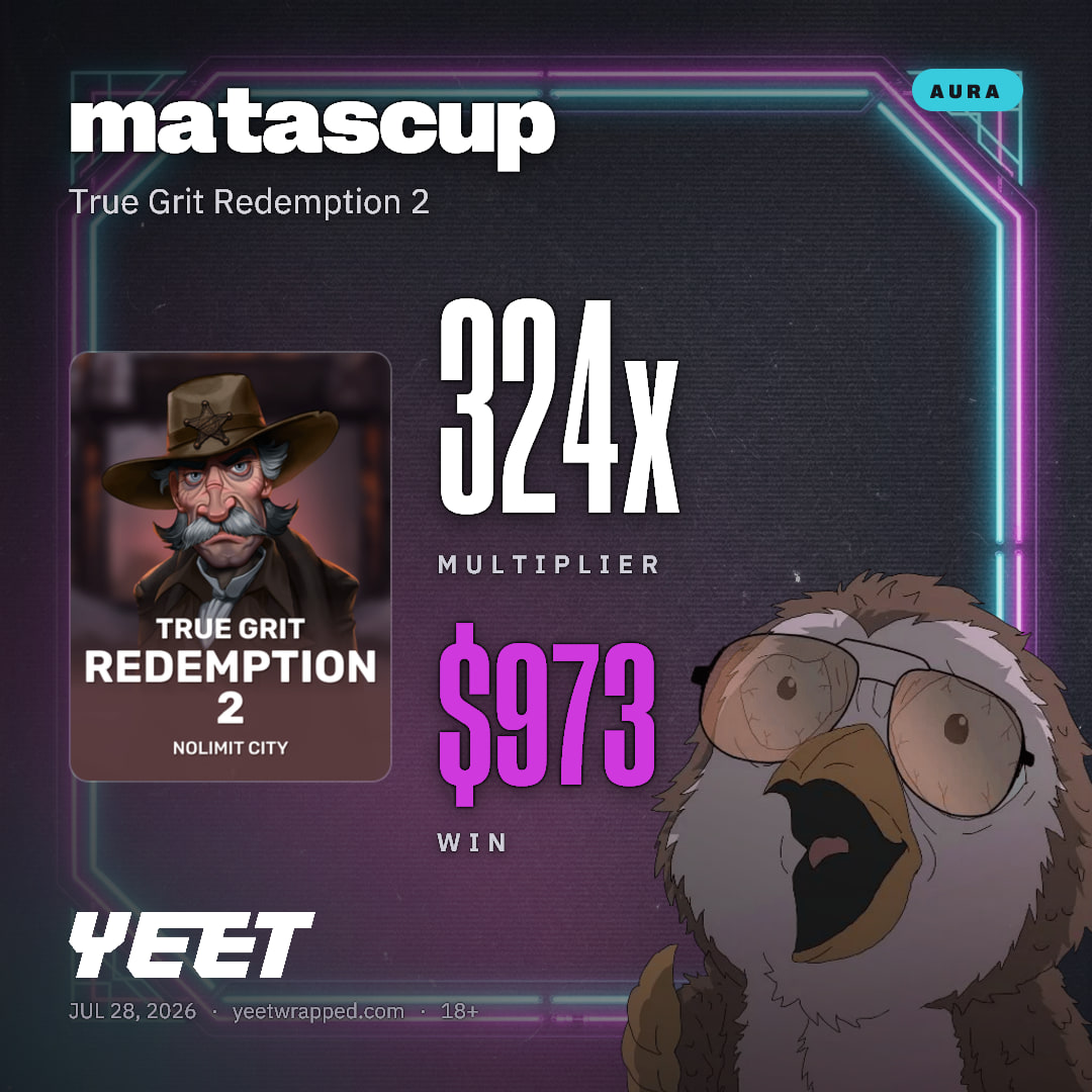 matascup hit 324.4x on True Grit Redemption 2