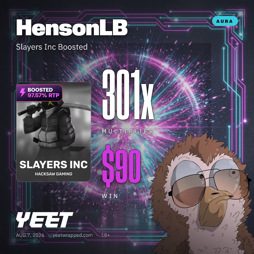 HensonLB hit 301.1x on Slayers Inc Boosted