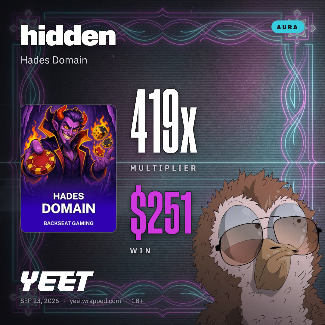 hidden hit 418.5x on Hades Domain