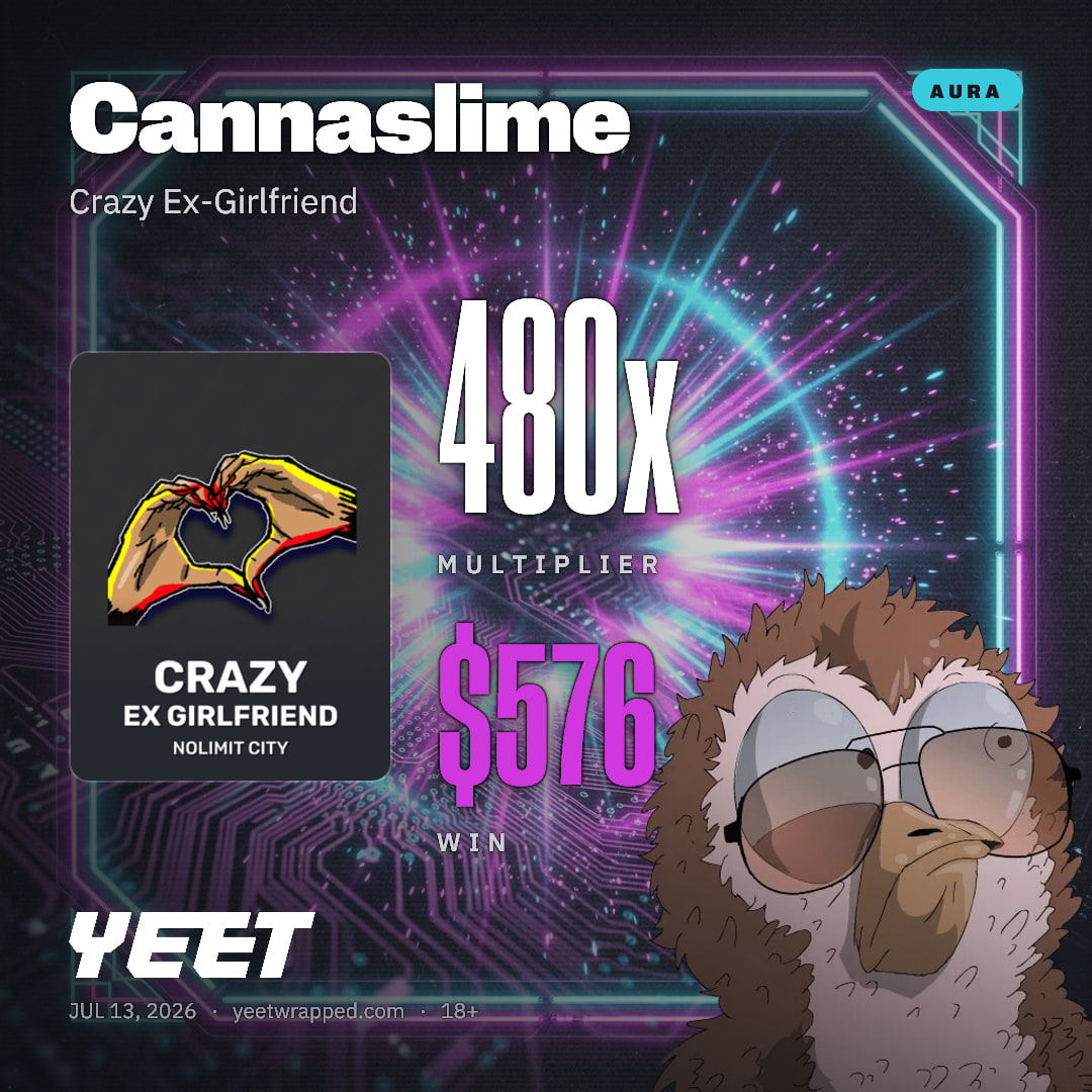 Cannaslime hit 480.3x on Crazy Ex-Girlfriend
