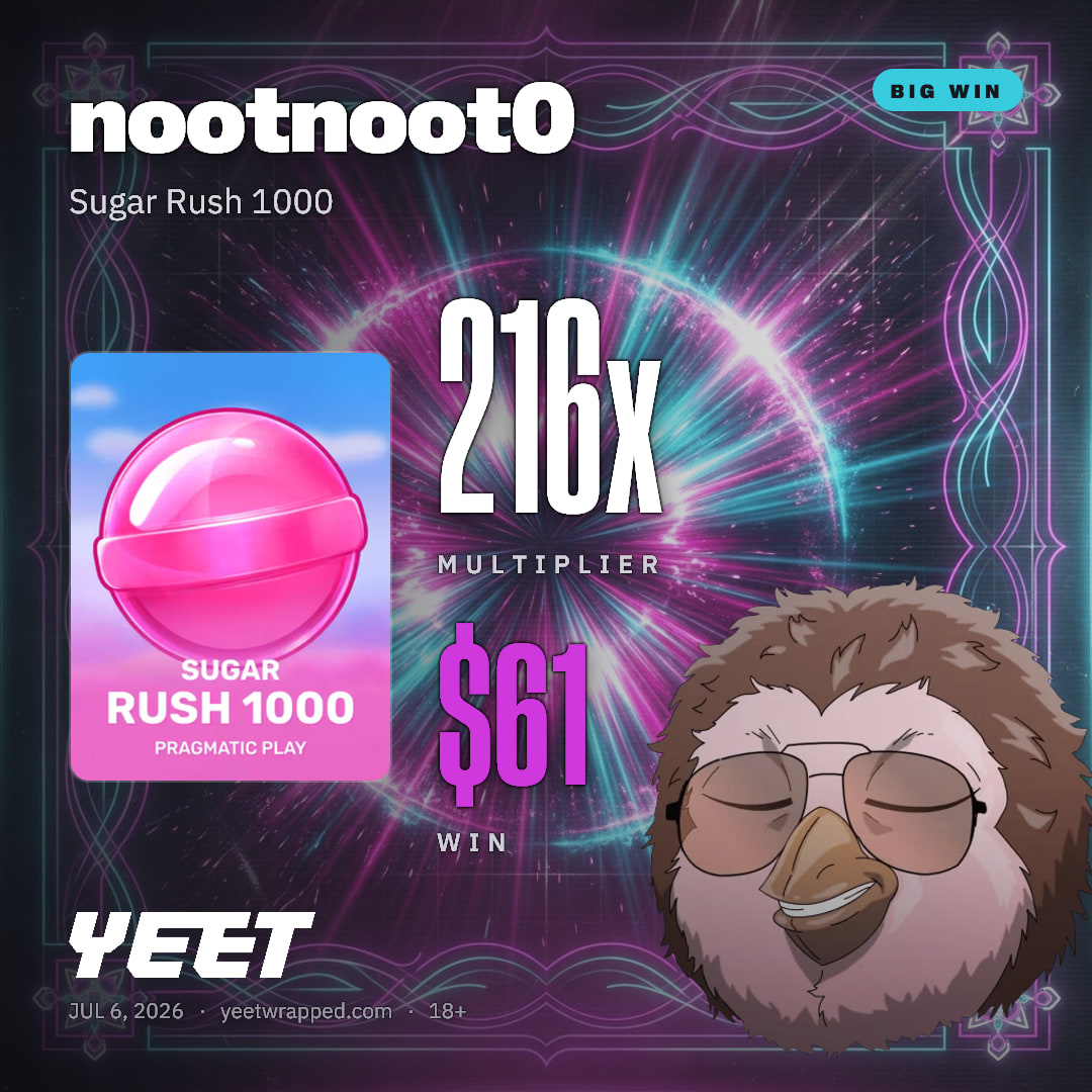 nootnoot0 hit 215.9x on Sugar Rush 1000