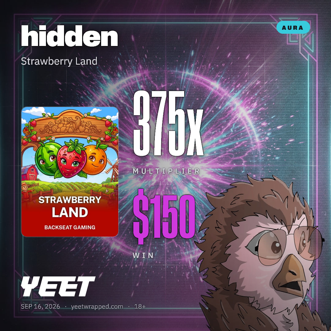hidden hit 375.1x on Strawberry Land