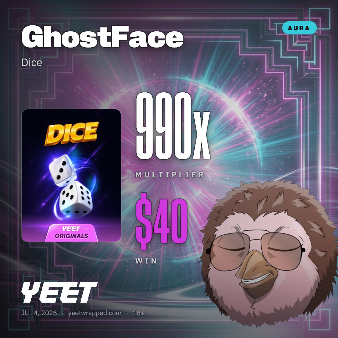 GhostFace hit 990x on Dice