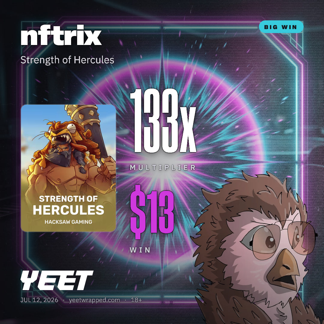 nftrix hit 133x on Strength of Hercules
