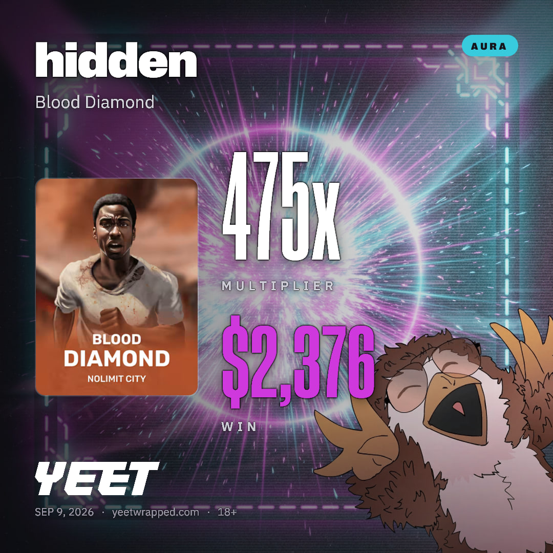 hidden hit 475.2x on Blood Diamond