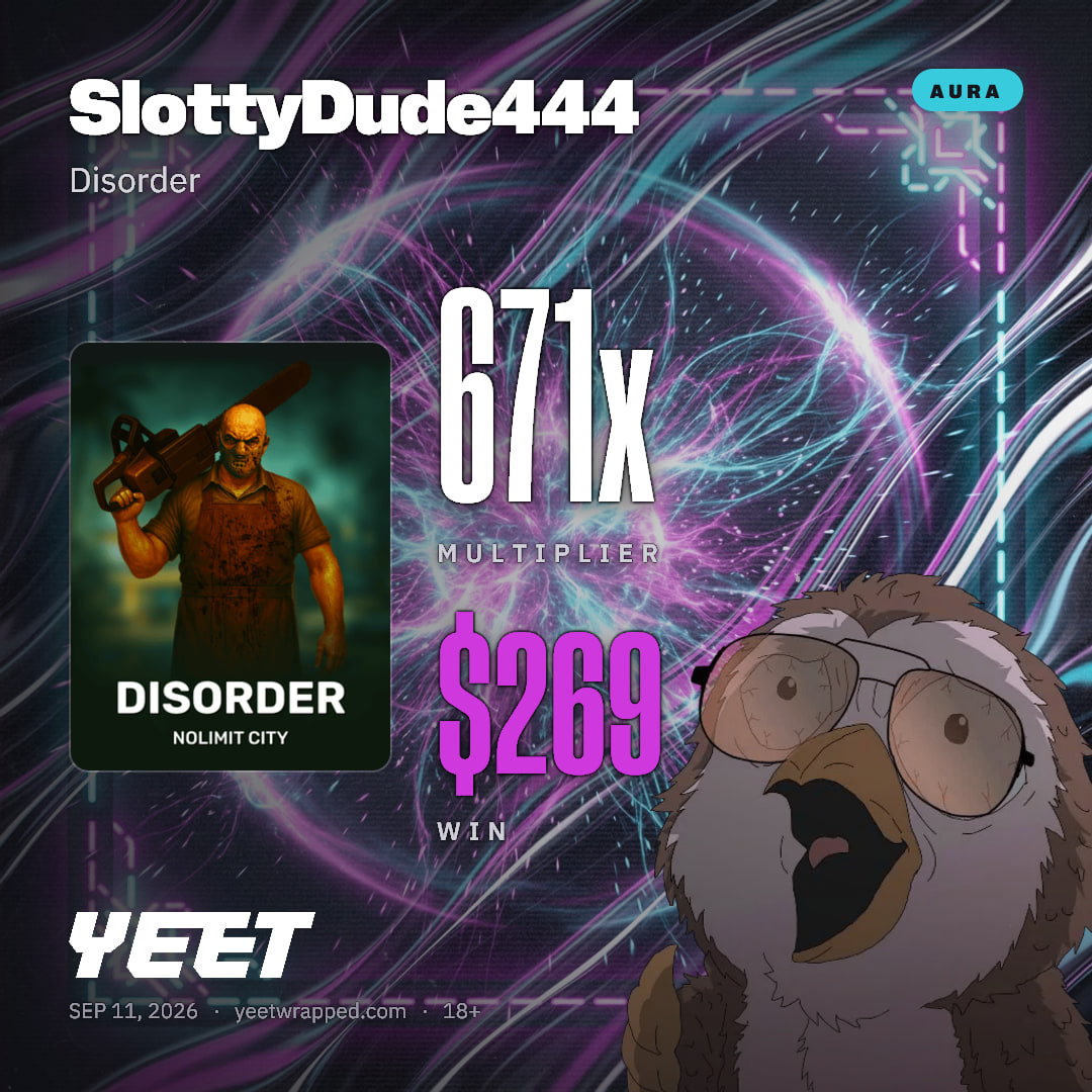 SlottyDude444 hit 671.3x on Disorder