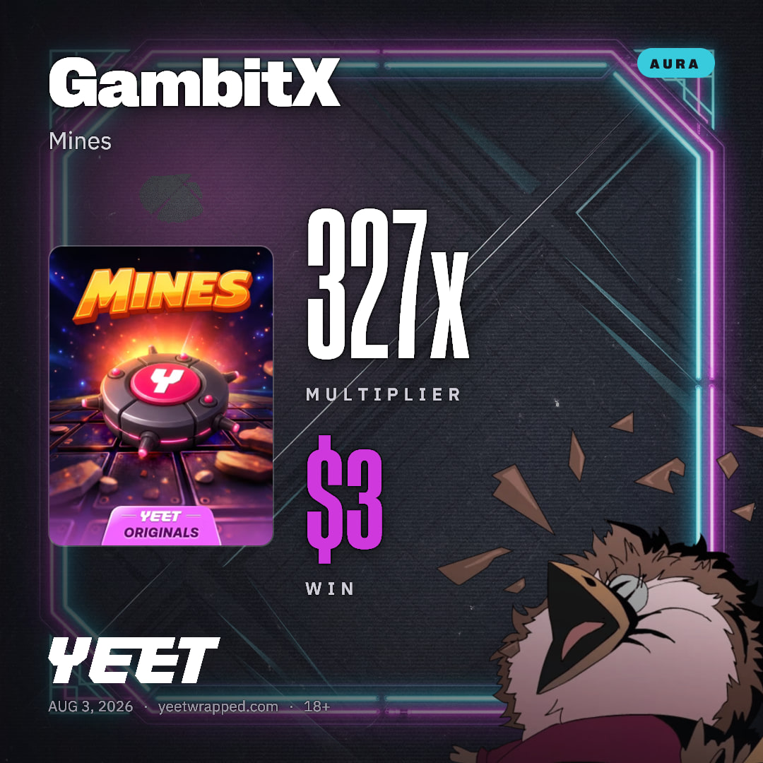 GambitX hit 326.7x on Mines