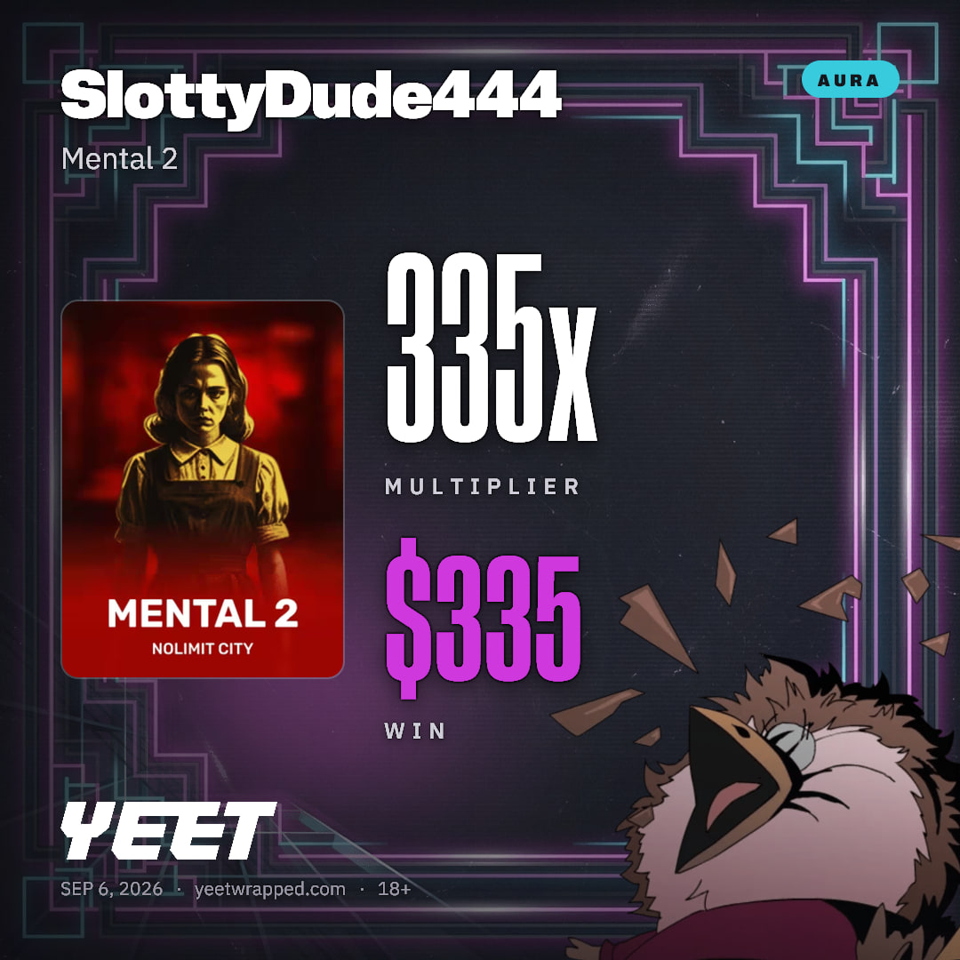 SlottyDude444 hit 335.1x on Mental 2