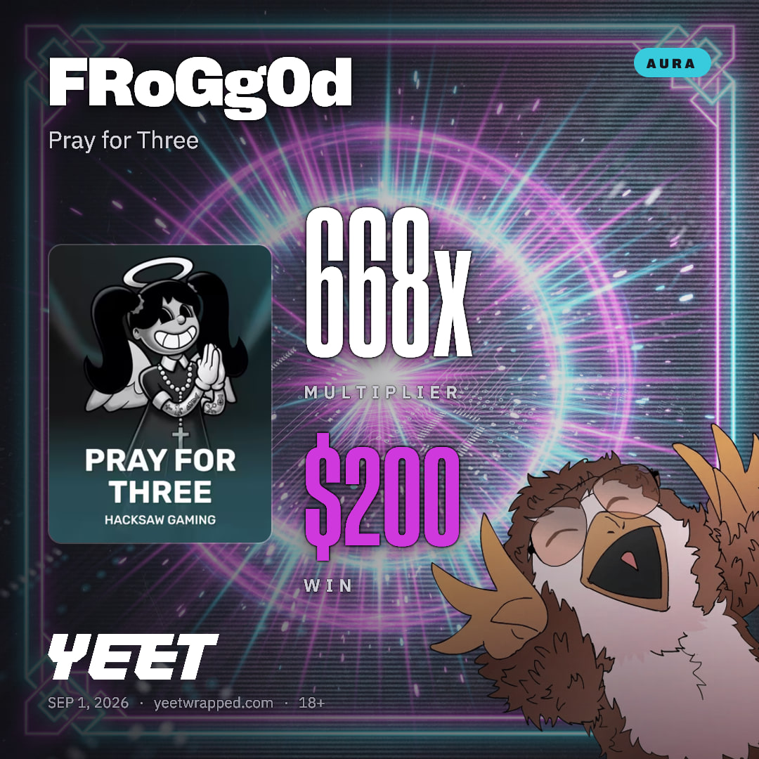 FRoGg0d hit 667.9x on Pray for Three