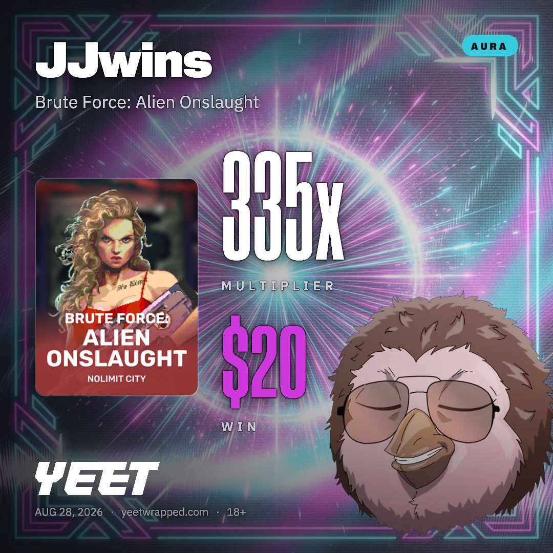JJwins hit 334.9x on Brute Force: Alien Onslaught