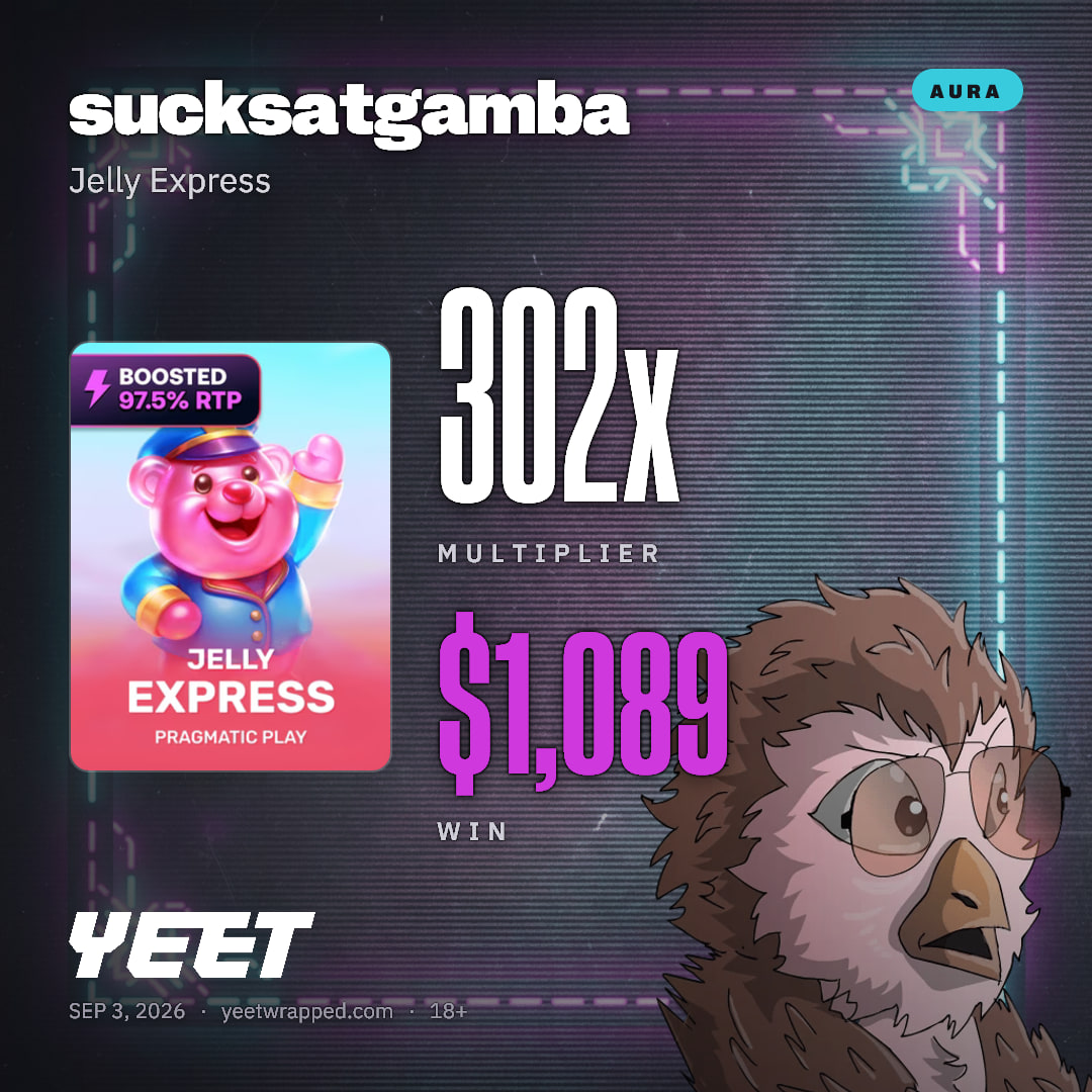 sucksatgamba hit 302.4x on Jelly Express