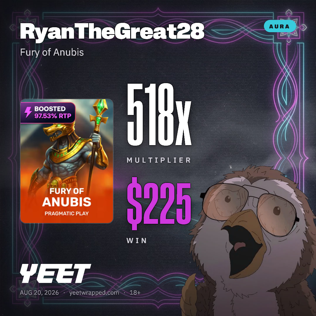 RyanTheGreat28 hit 518.3x on Fury of Anubis