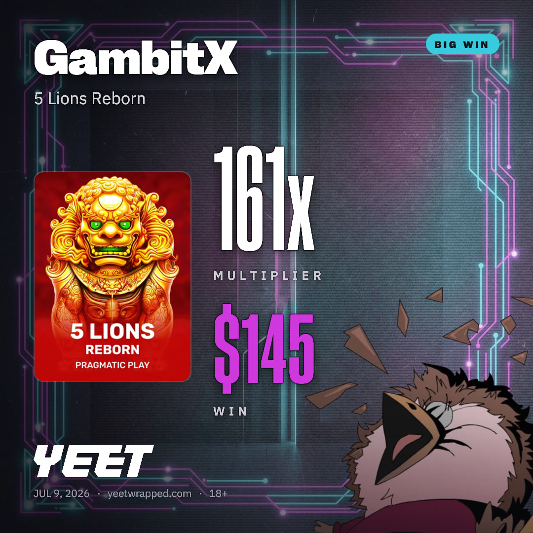 GambitX hit 160.8x on 5 Lions Reborn