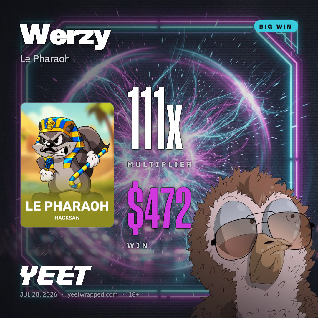 Werzy hit 111x on Le Pharaoh