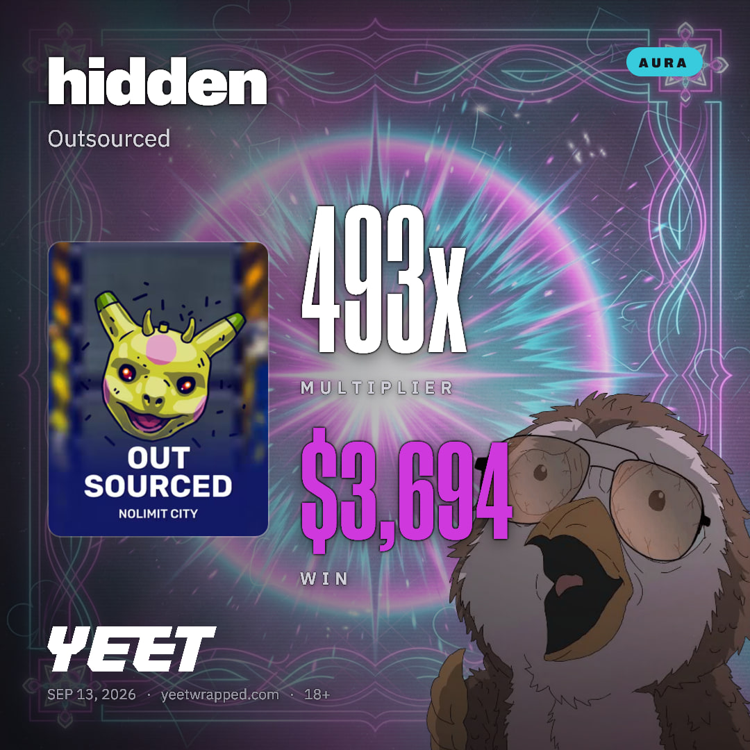 hidden hit 492.5x on Outsourced