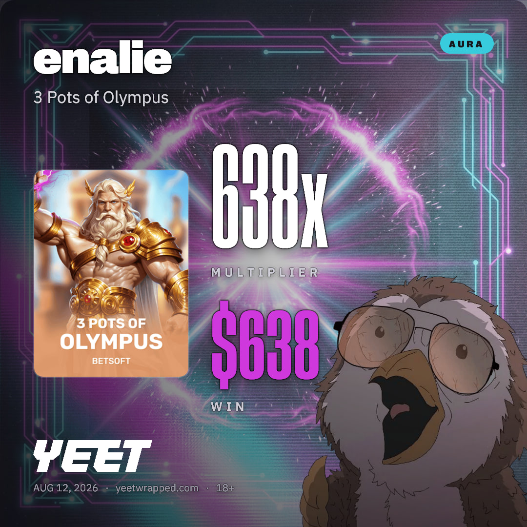enalie hit 638x on 3 Pots of Olympus