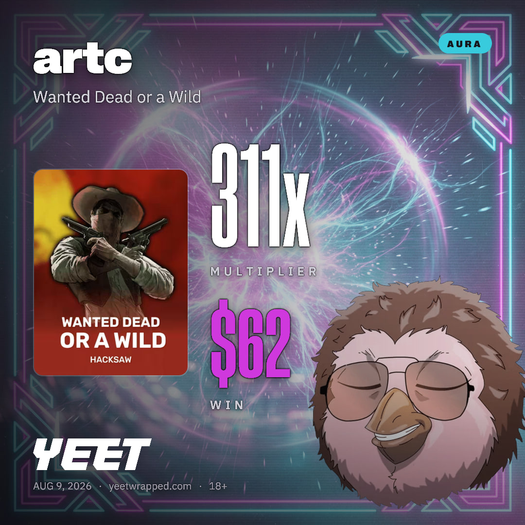 artc hit 310.5x on Wanted Dead or a Wild