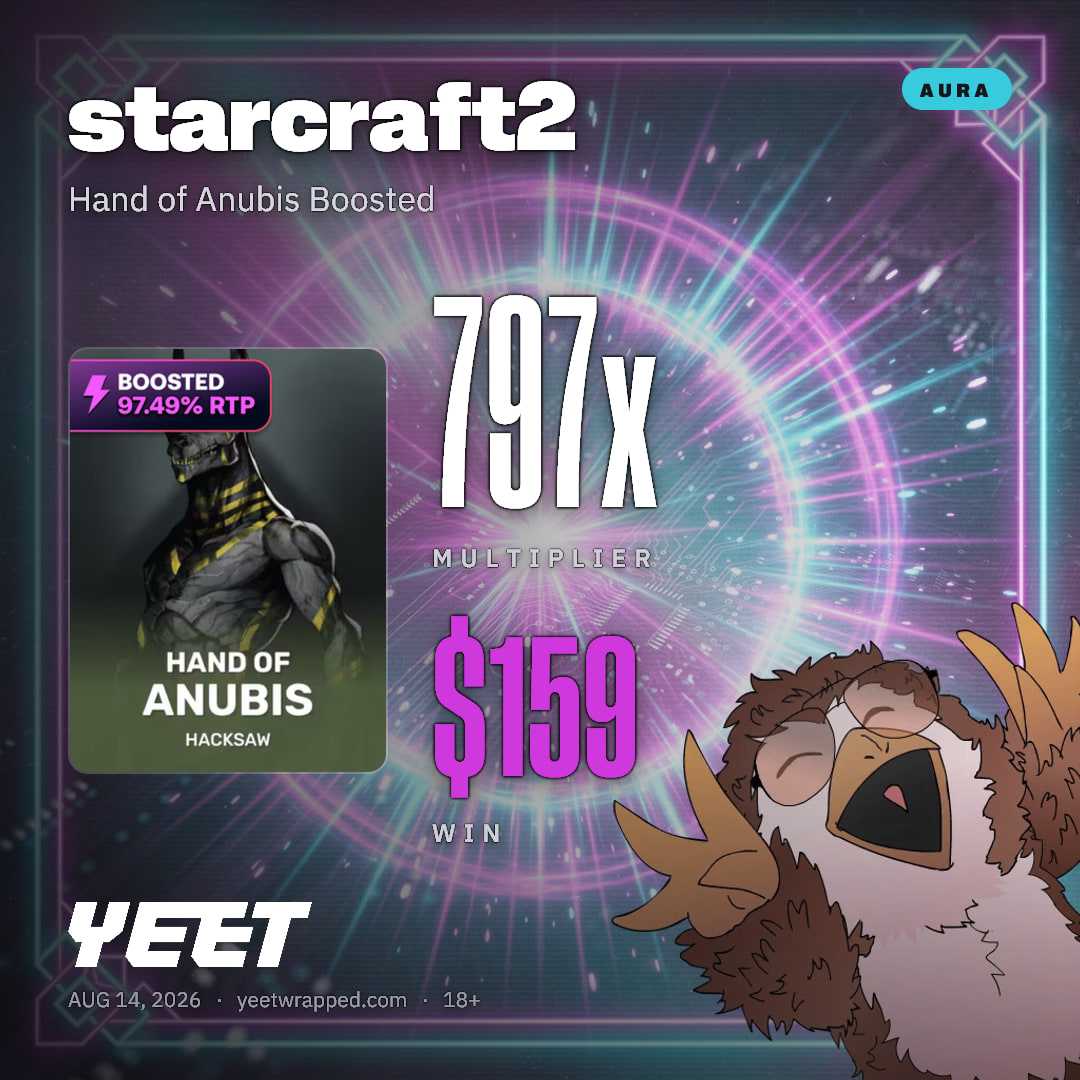 starcraft2 hit 797.1x on Hand of Anubis Boosted