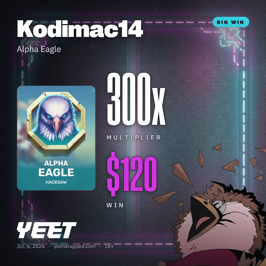 Kodimac14 hit 299.6x on Alpha Eagle