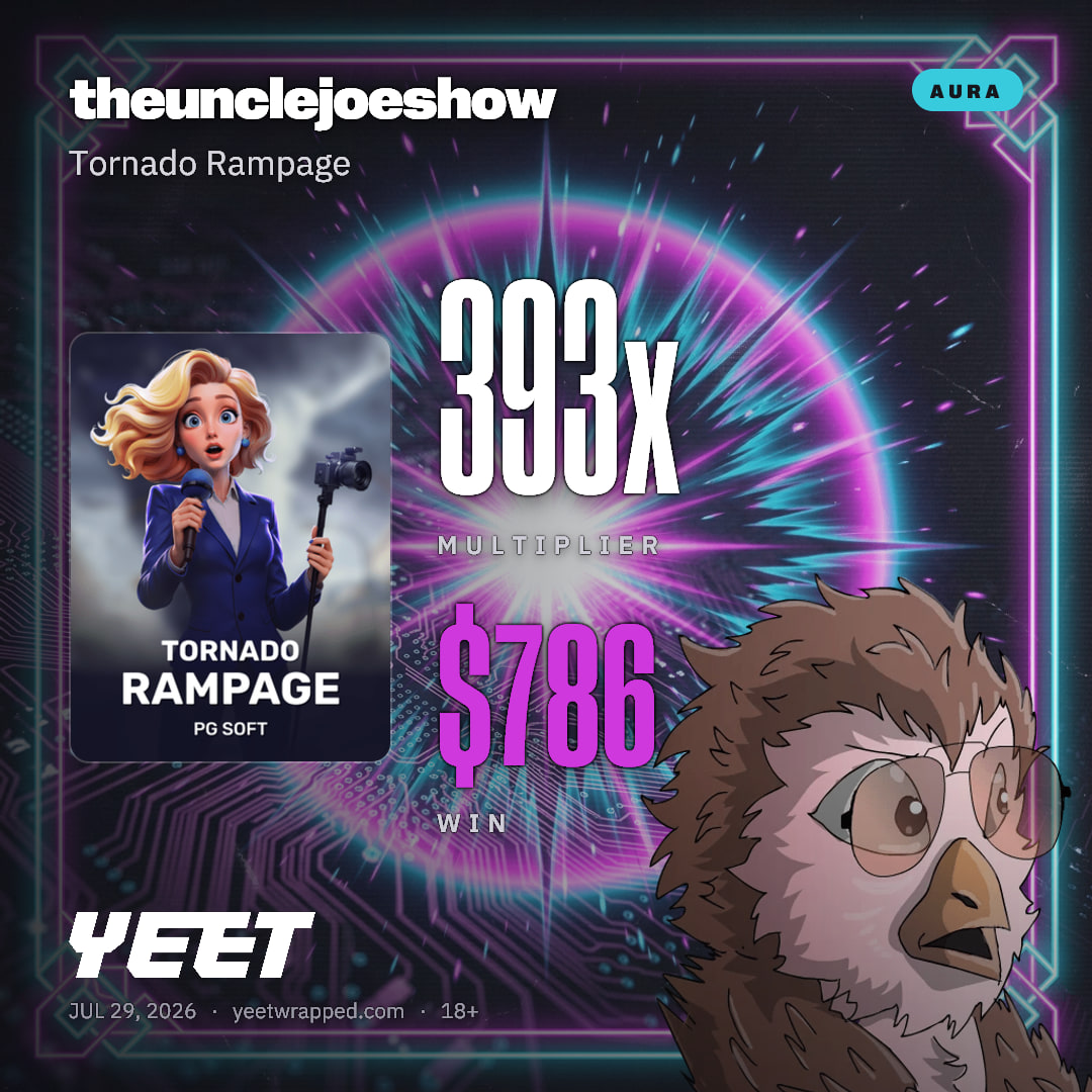 theunclejoeshow hit 392.9x on Tornado Rampage