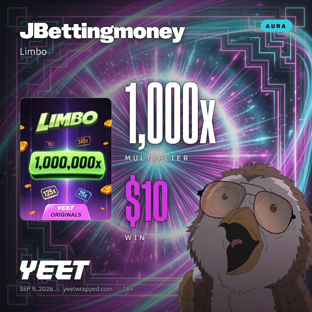 JBettingmoney hit 1,000x on Limbo