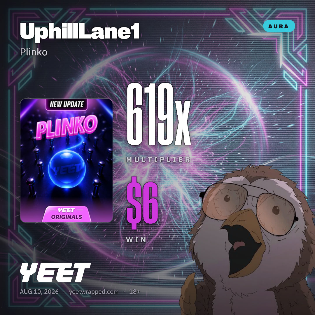 UphillLane1 hit 619x on Plinko