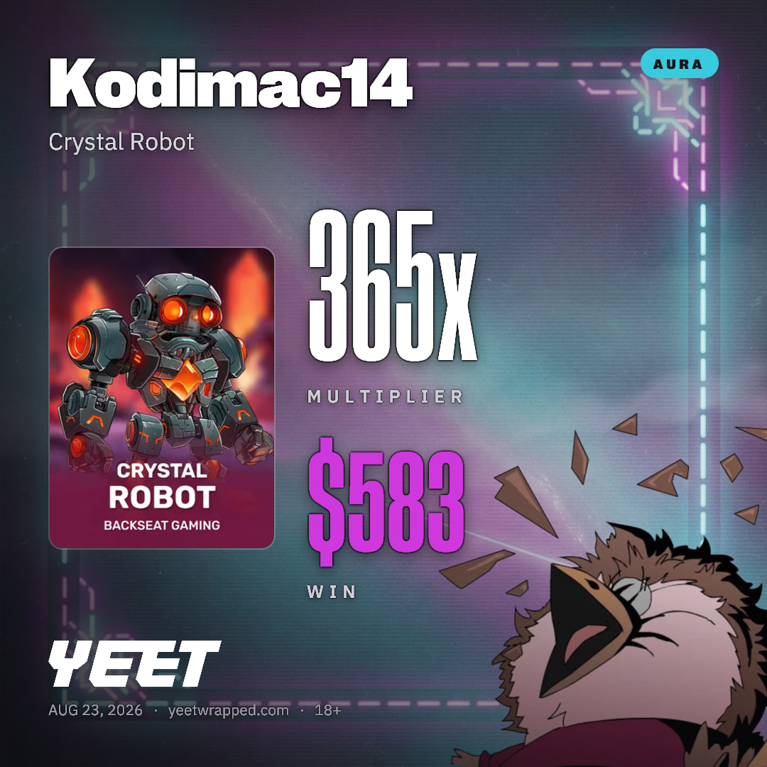 Kodimac14 hit 364.6x on Crystal Robot