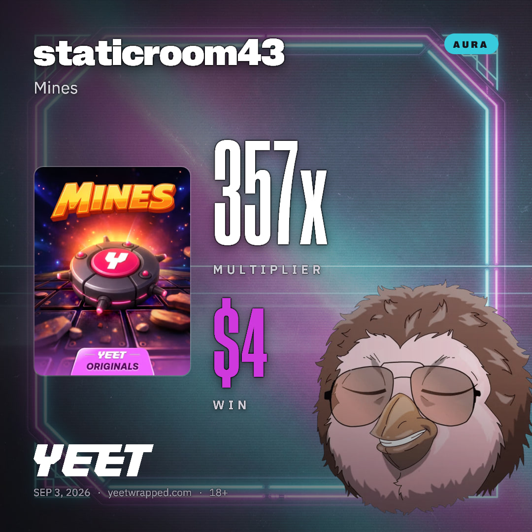 staticroom43 hit 356.6x on Mines