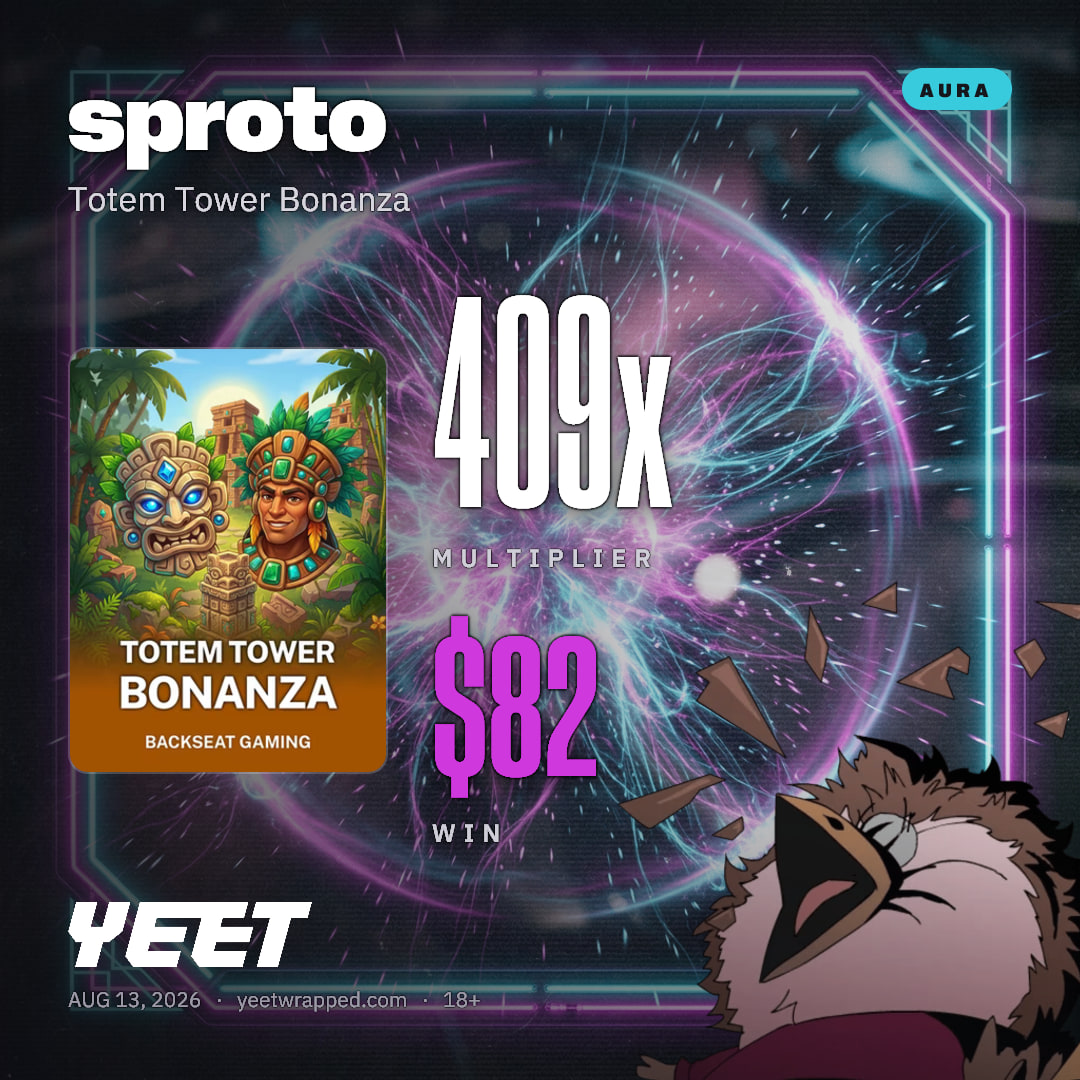 sproto hit 409x on Totem Tower Bonanza