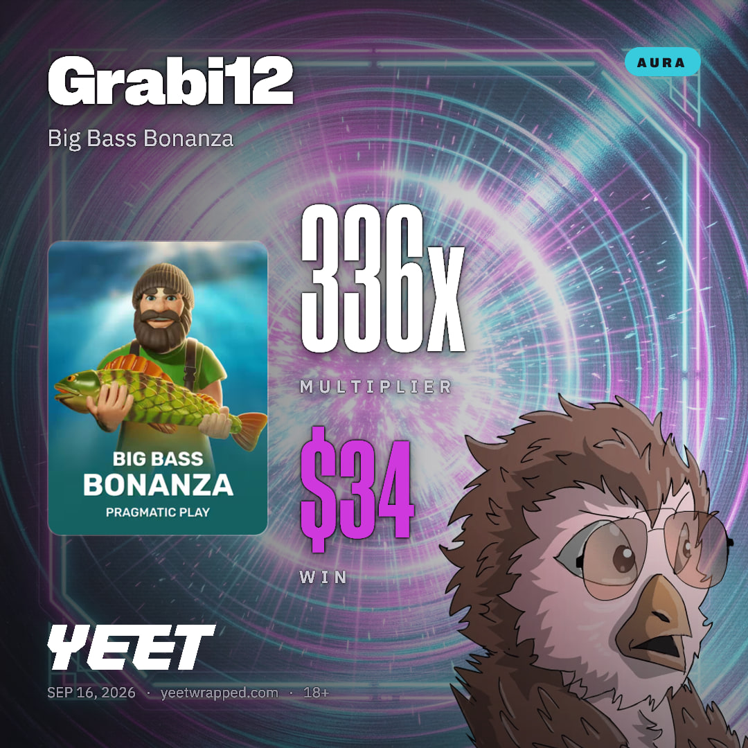 Grabi12 hit 336x on Big Bass Bonanza