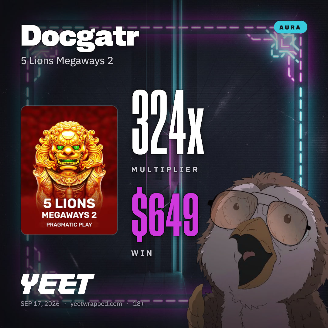 Docgatr hit 324.3x on 5 Lions Megaways 2
