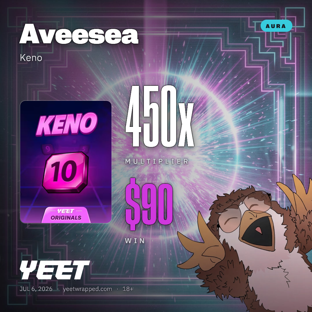 Aveesea hit 450x on Keno