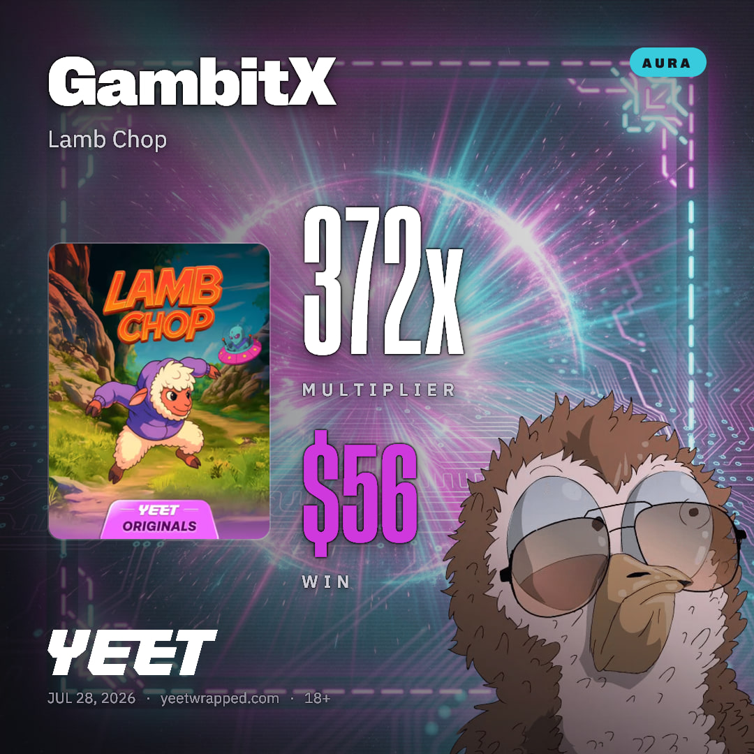 GambitX hit 371.8x on Lamb Chop
