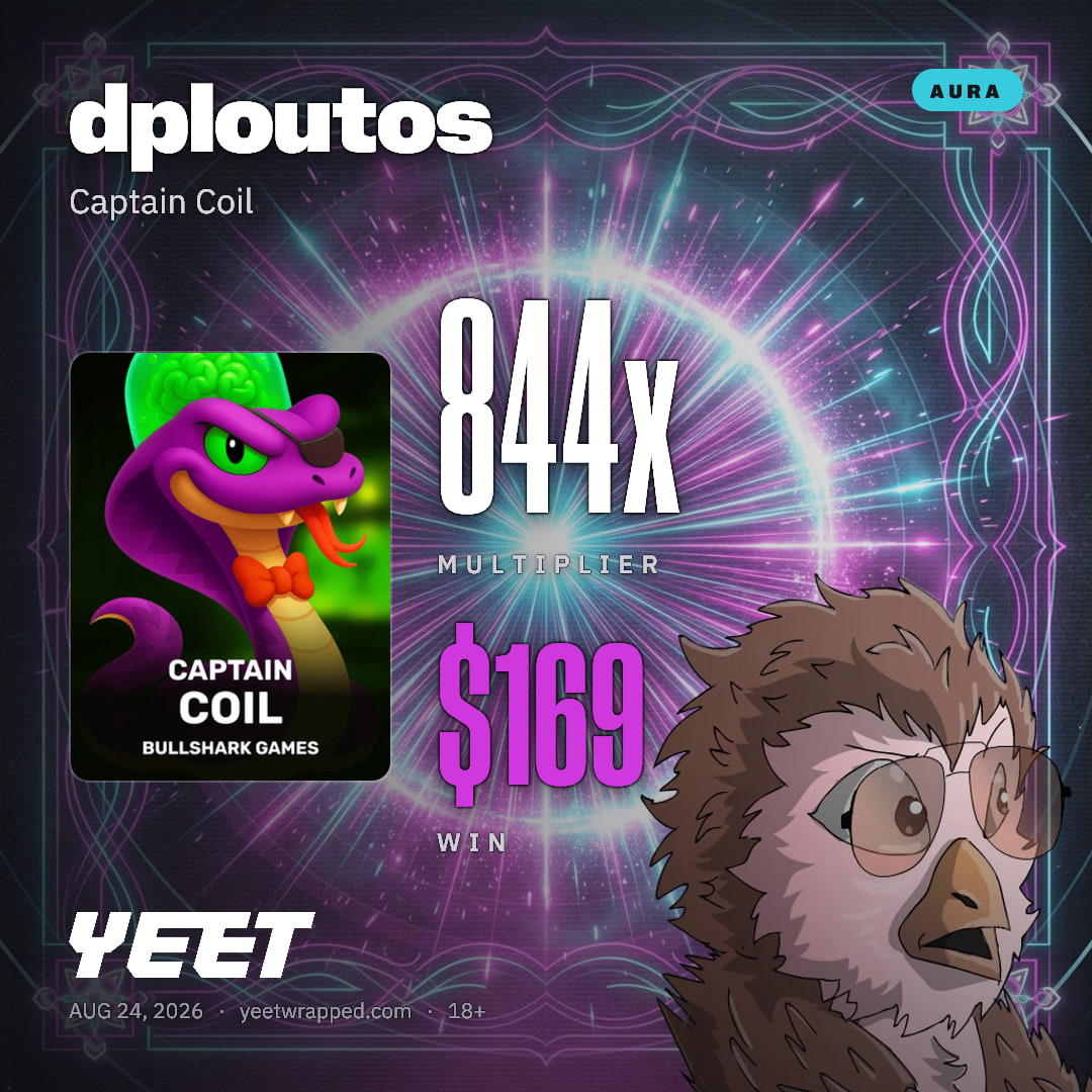 dploutos hit 844.3x on Captain Coil