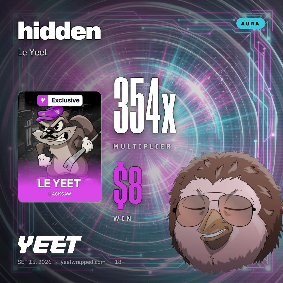 hidden hit 353.6x on Le Yeet