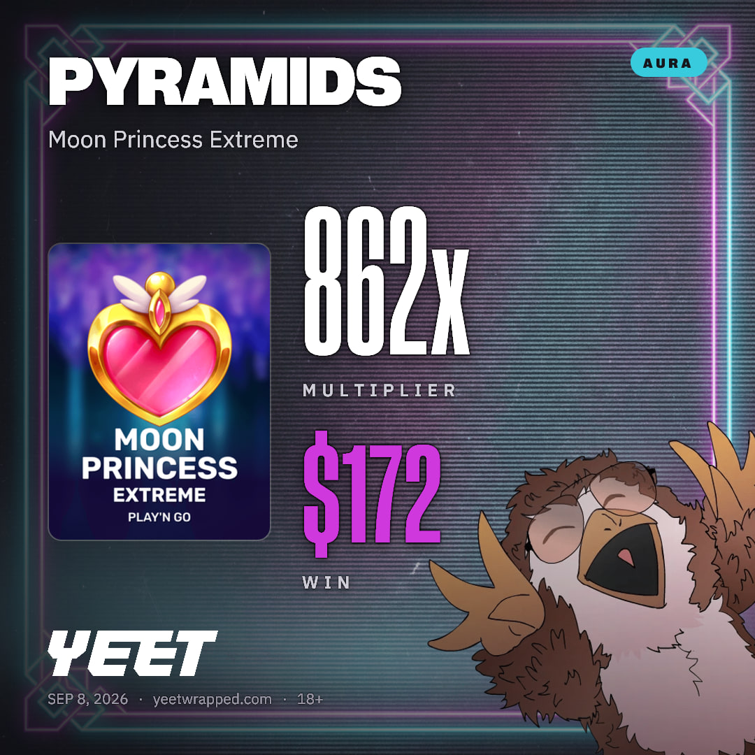 PYRAMIDS hit 862.2x on Moon Princess Extreme