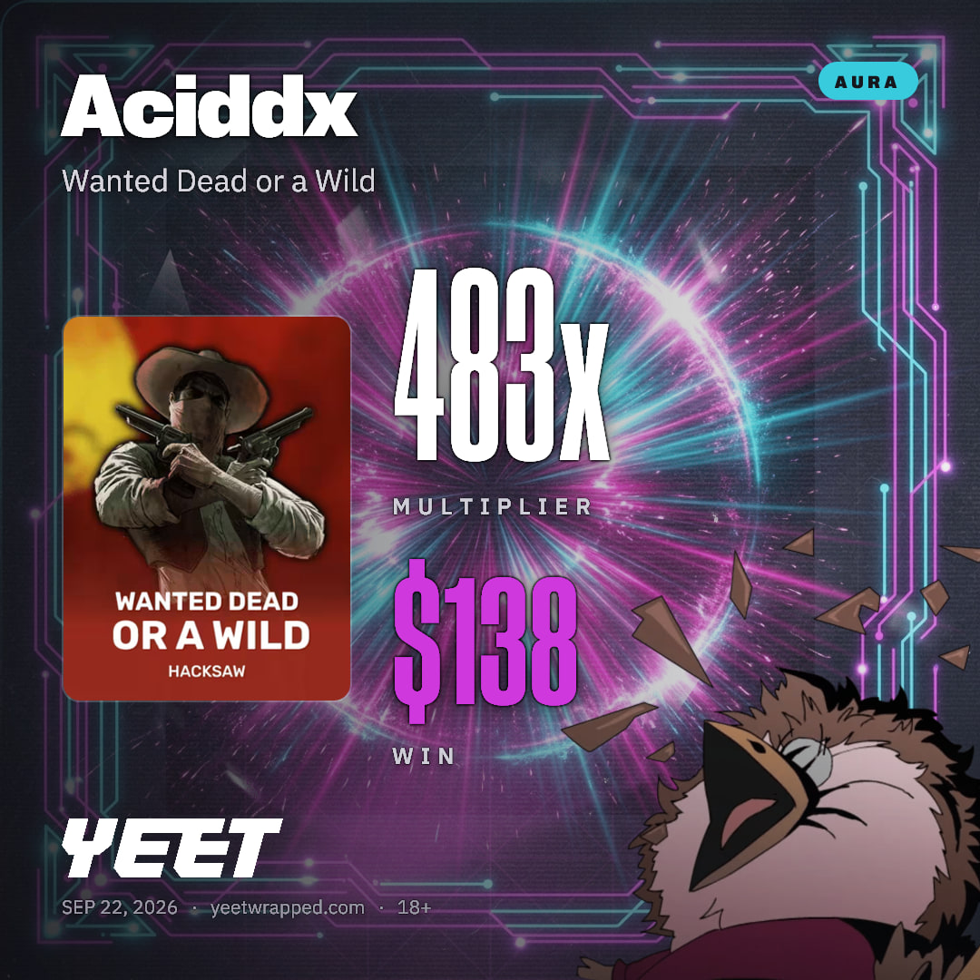 Aciddx hit 483.2x on Wanted Dead or a Wild