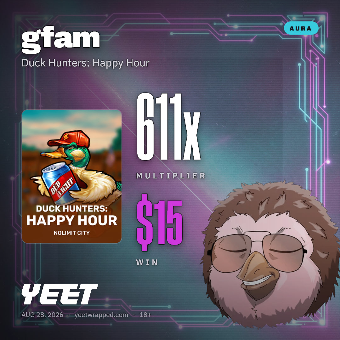 gfam hit 611.4x on Duck Hunters: Happy Hour