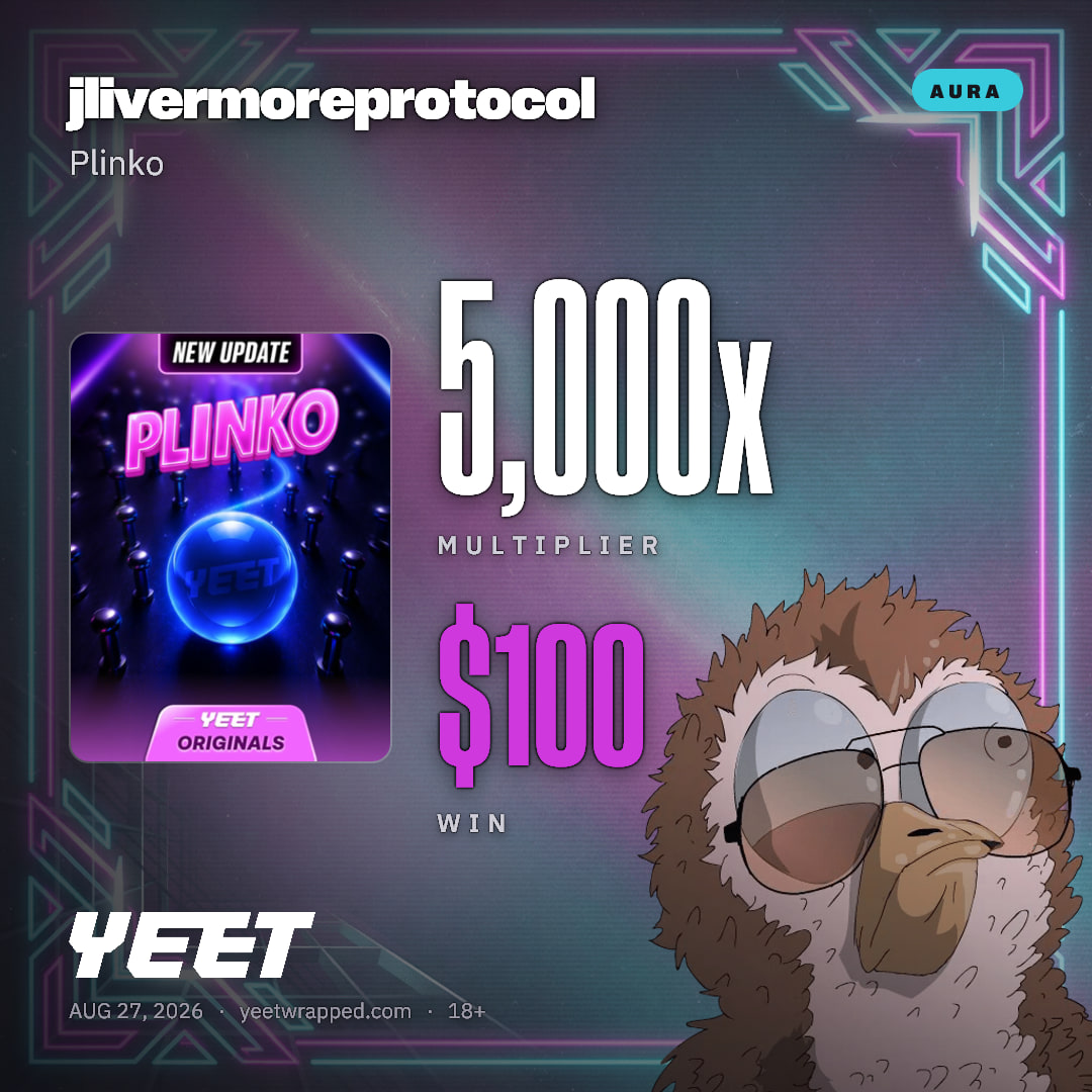 jlivermoreprotocol hit 5,000x on Plinko