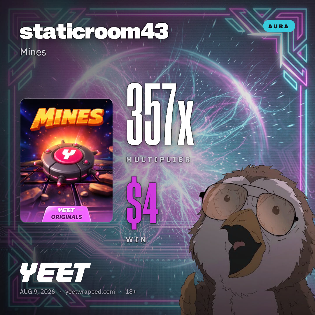 staticroom43 hit 356.6x on Mines