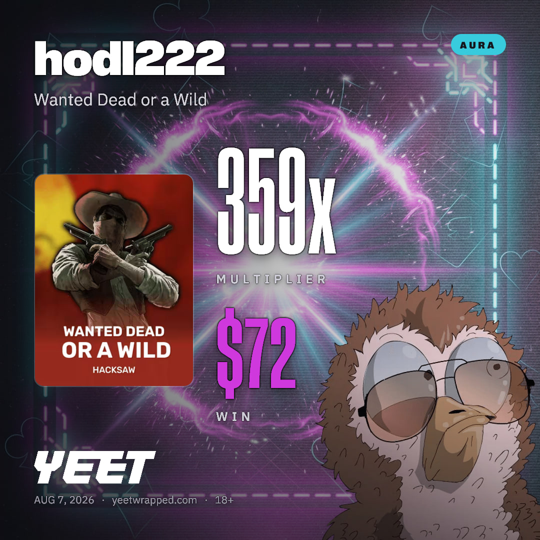 hodl222 hit 359.3x on Wanted Dead or a Wild