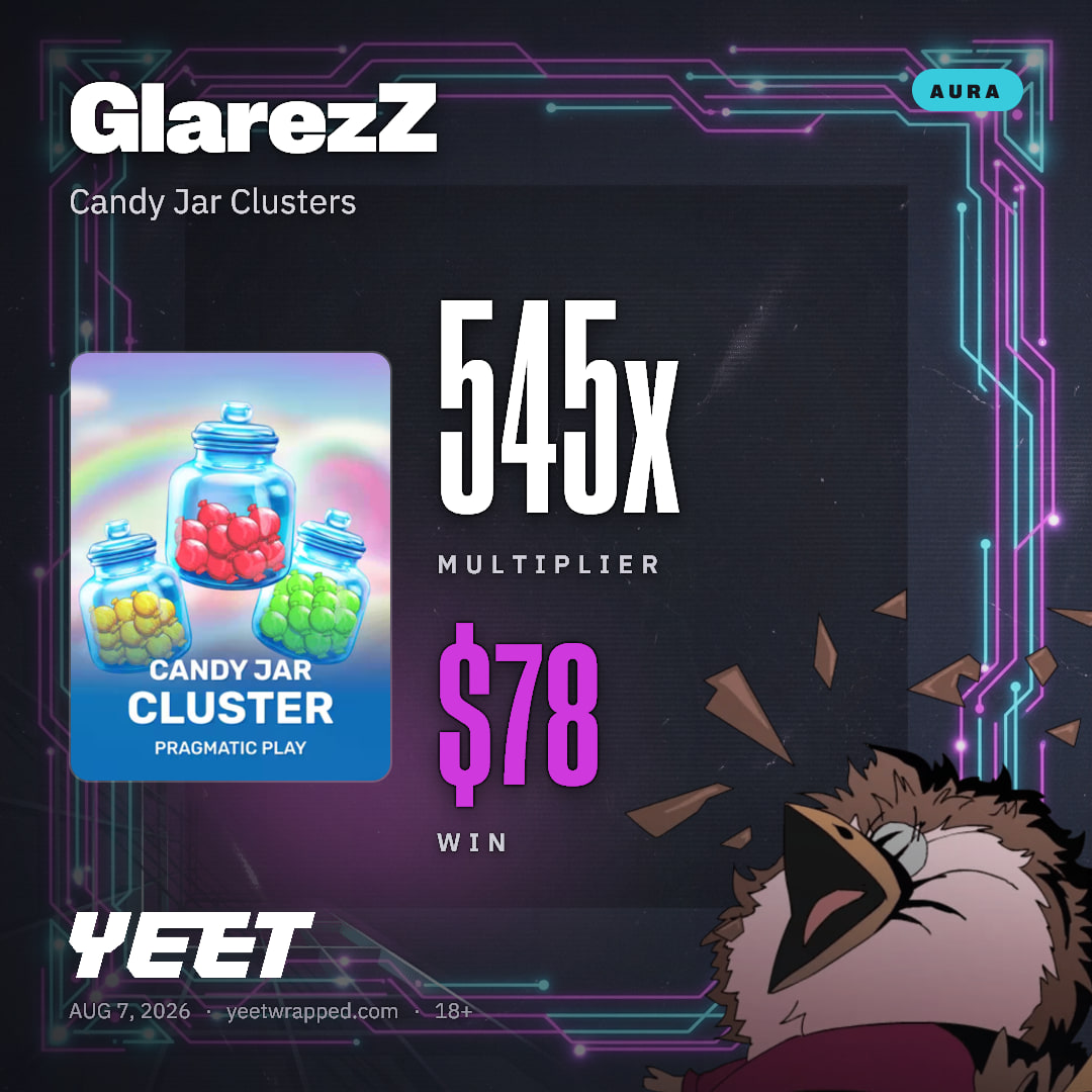 GlarezZ hit 545.1x on Candy Jar Clusters