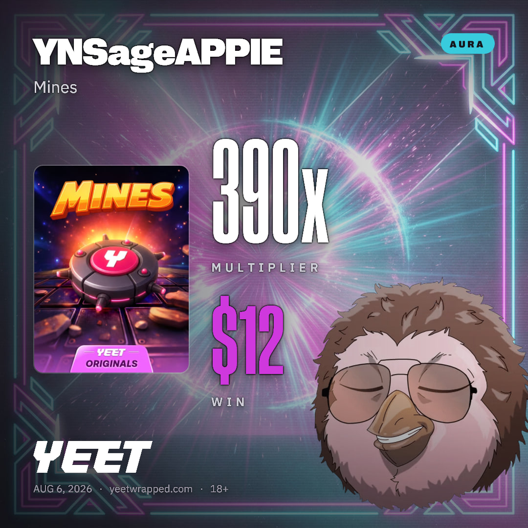 YNSageAPPIE hit 389.7x on Mines
