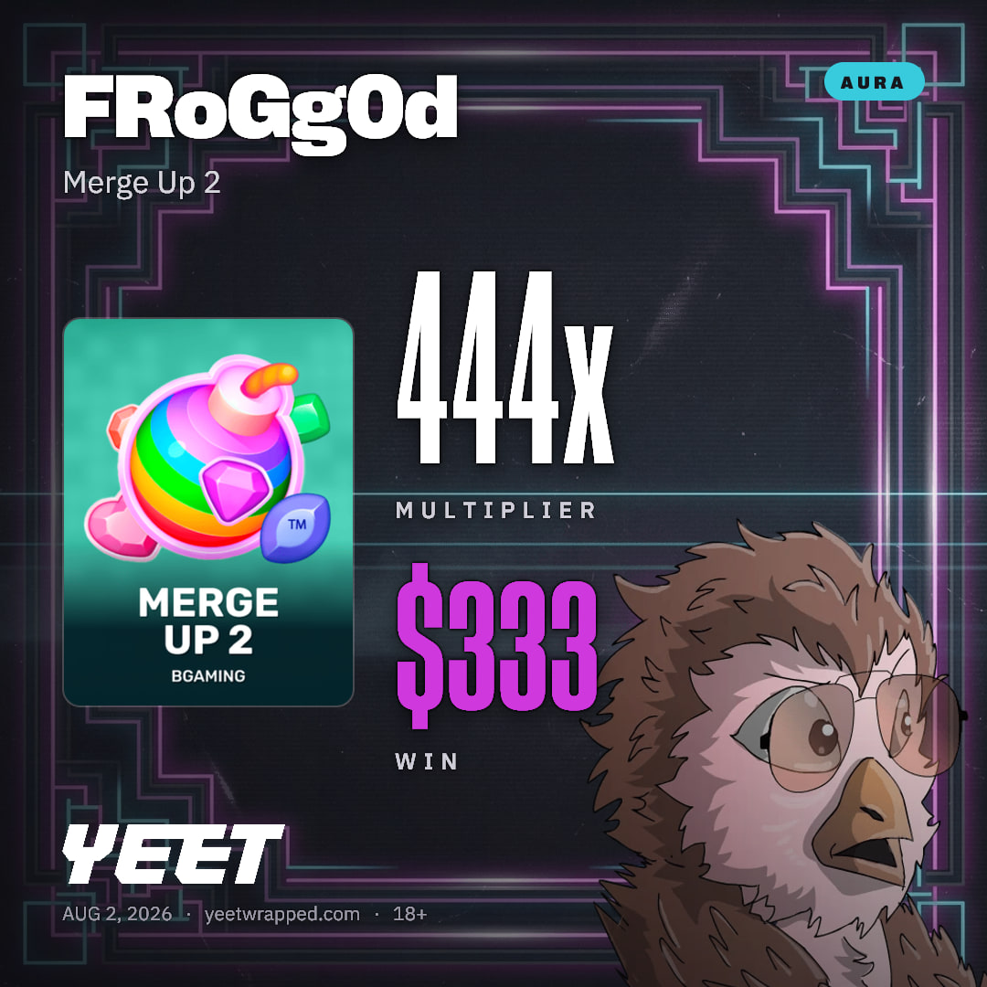 FRoGg0d hit 443.8x on Merge Up 2