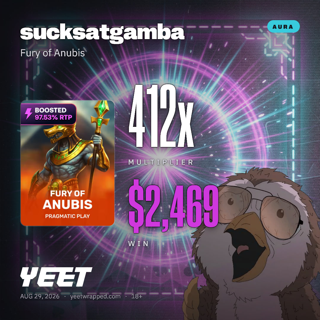 sucksatgamba hit 411.5x on Fury of Anubis