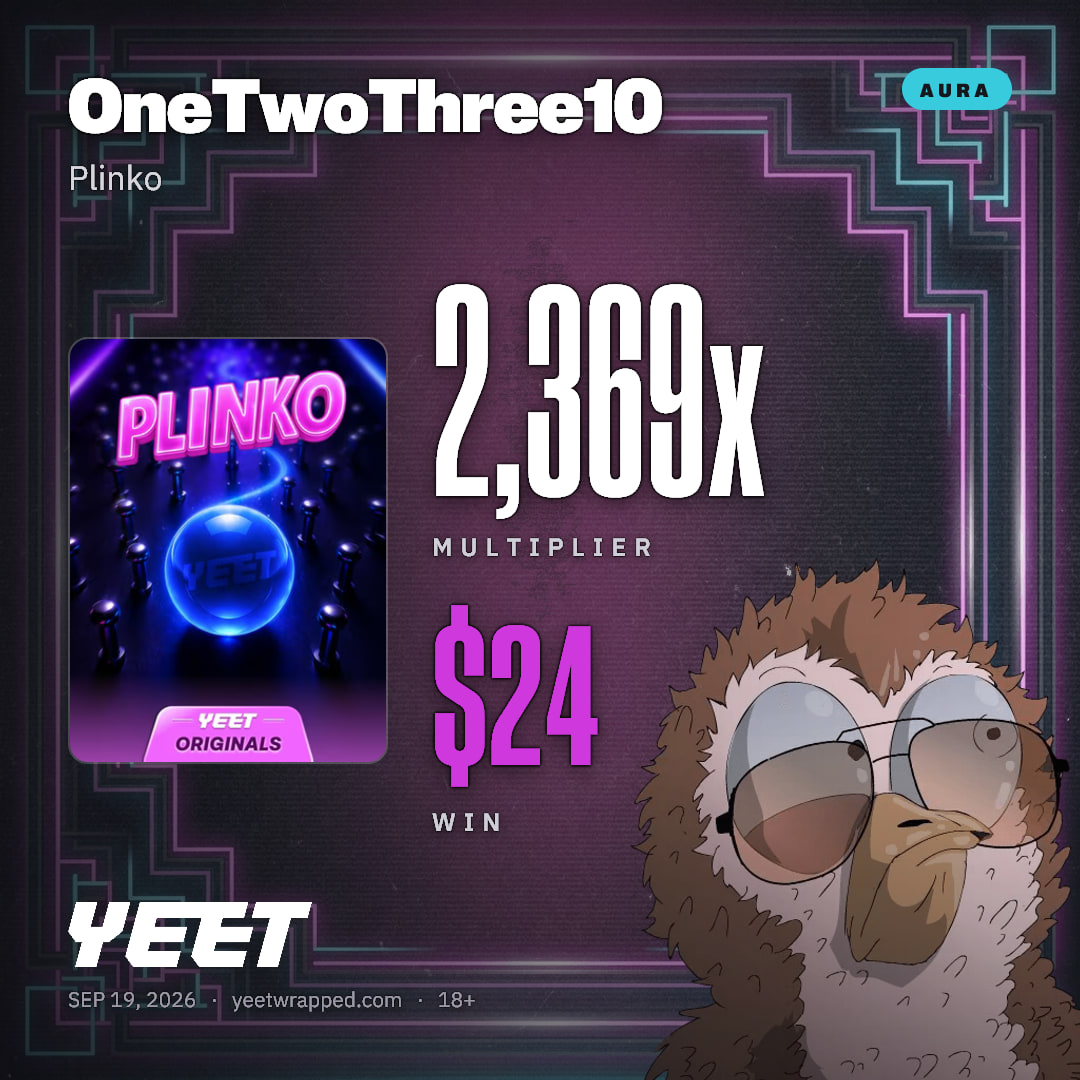 OneTwoThree10 hit 2,369x on Plinko